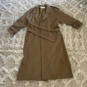 Vintage Christian Dior Brown Trench Coat Women’s Size 4